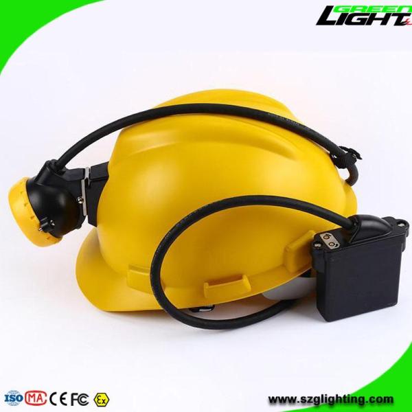 Low Power Warning Mining Cap Lights 7.8Ah Li - Ion Battery With 18hrs Working Time