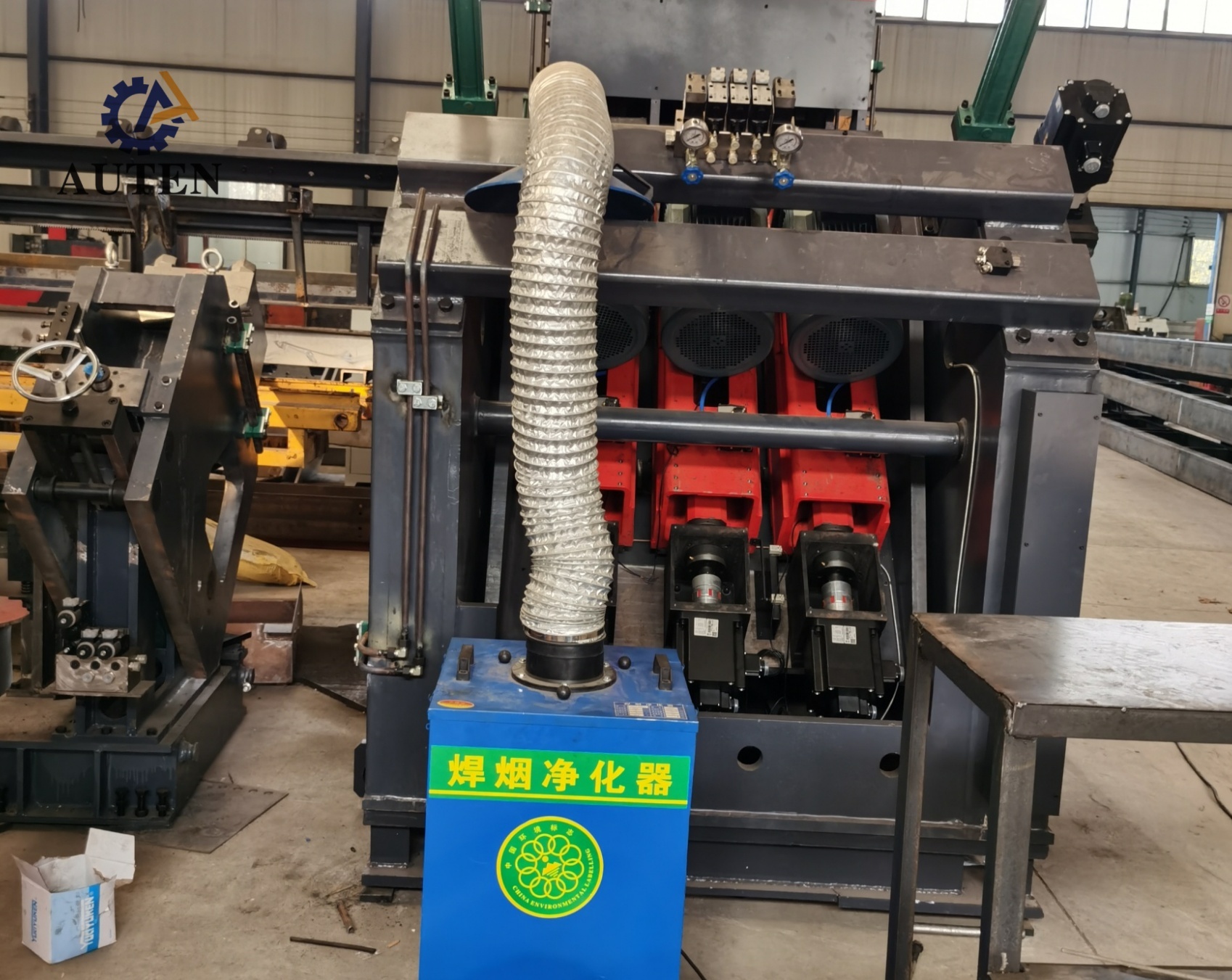 Intelligent CNC Angle Drilling And Marking Machine With 6 Drilling Heads