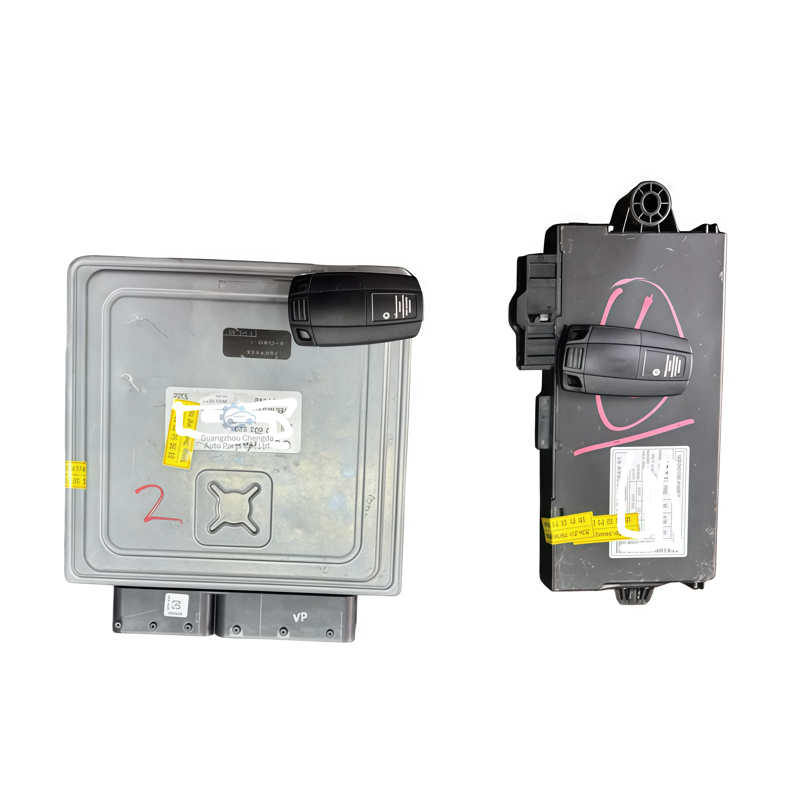 ECU DME CAS3 Module for BMW N52 E70 X5 V80 Engine Control Unit Pre-Programmed One Set of Starting System Engine Module