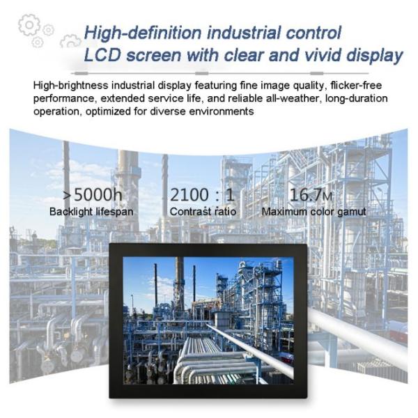 Narrow-Bezel Industrial Embedded Displays 12.1 Inch PCAP Touch Screen Panel PC Computer for Machine Control System IPC