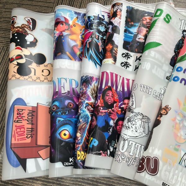 Custom Machine Washable High Stretch DTF Transfers with Customizable Designs for Clothing and Bags