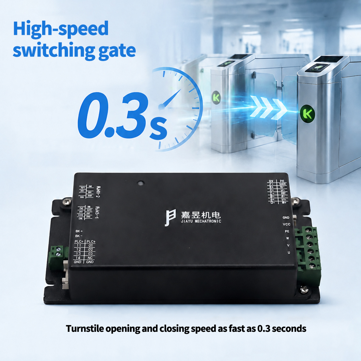 Low‑Voltage Servo Driver, Economical Access Turnstile Gate Controller With RS232 RS485 CAN Communication