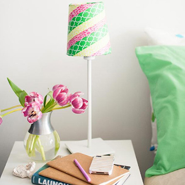 washi tape for light decoration