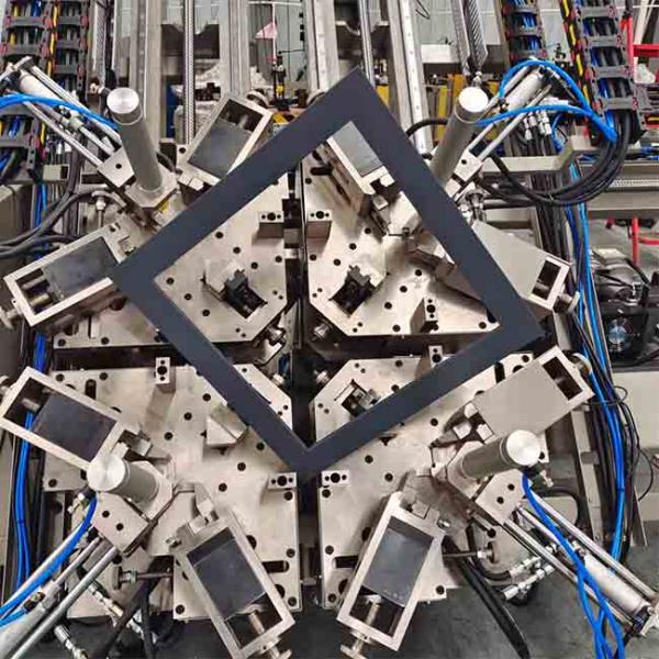 Four Head Aluminum Window Door Machine CNC Corner Crimping Machine