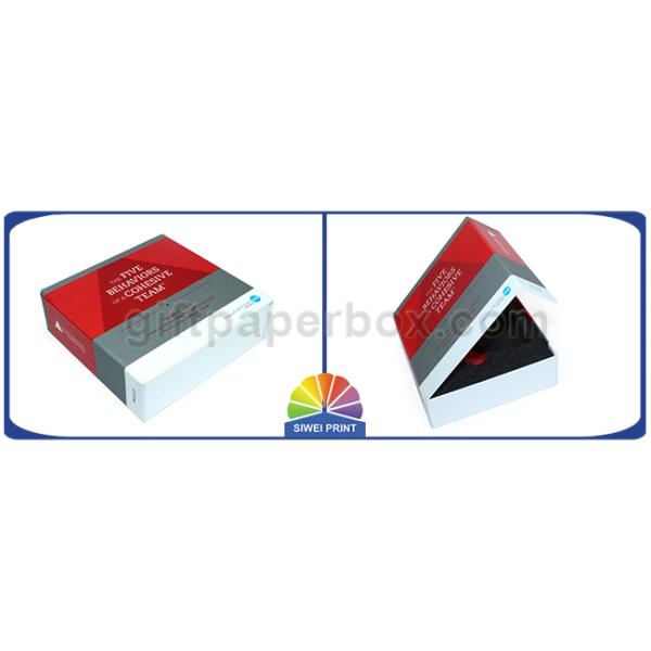 Full Color Printing Rigid Hinged Lid Gift Box Presentation Box With Insert Foam
