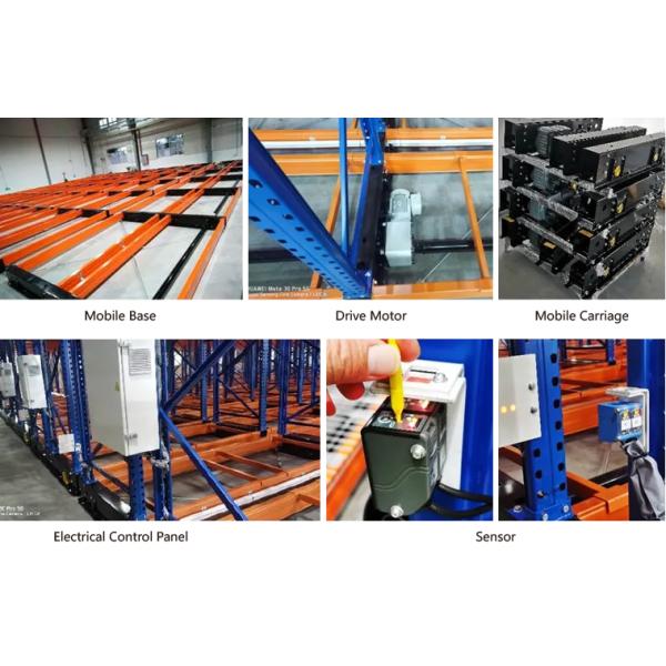 C02：High Density Steel Automatic Electric Movable Racking Warehouse Storage Electrical Motorized Mobile Rack