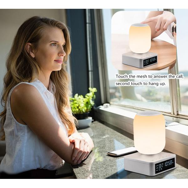 Bedside LED Light Bluetooth Speaker Lamp 6000mAh Battery With APP Controlled