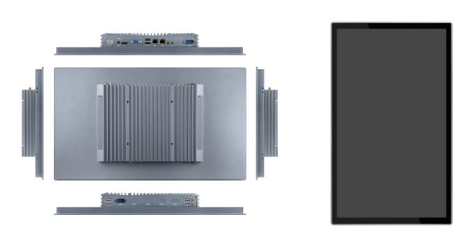 350 Cd/M2 Industrial Computer Monitor 23.8 Inch Monitor Embedded PC