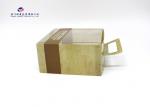 Carry Handle On Box Top Rectangle Custom Plastic Box Packaging 15X7.5X17cm