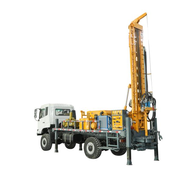 Full Hydraulic 500m Truck Deep Well Drilling Rig with Mud Pump
