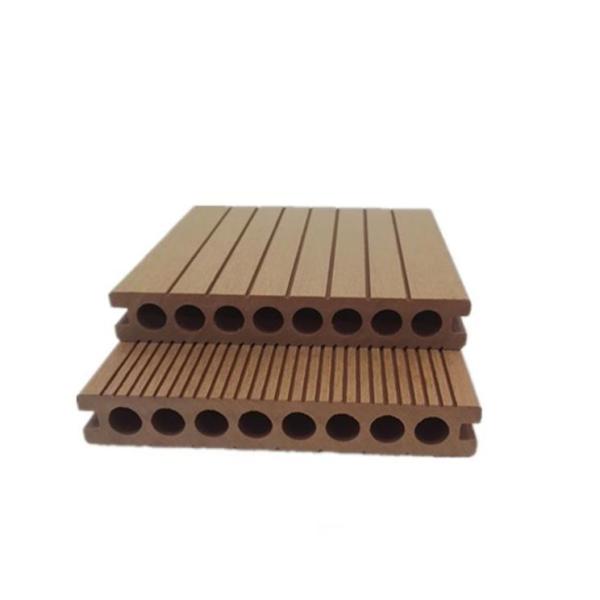 Wood Grain Pattern Synthetic WPC Flooring Material for Customized Decking and Flooring