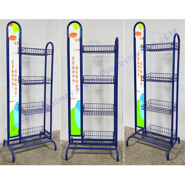 Potato Chips Metal Rack stand for snacks Display Basket