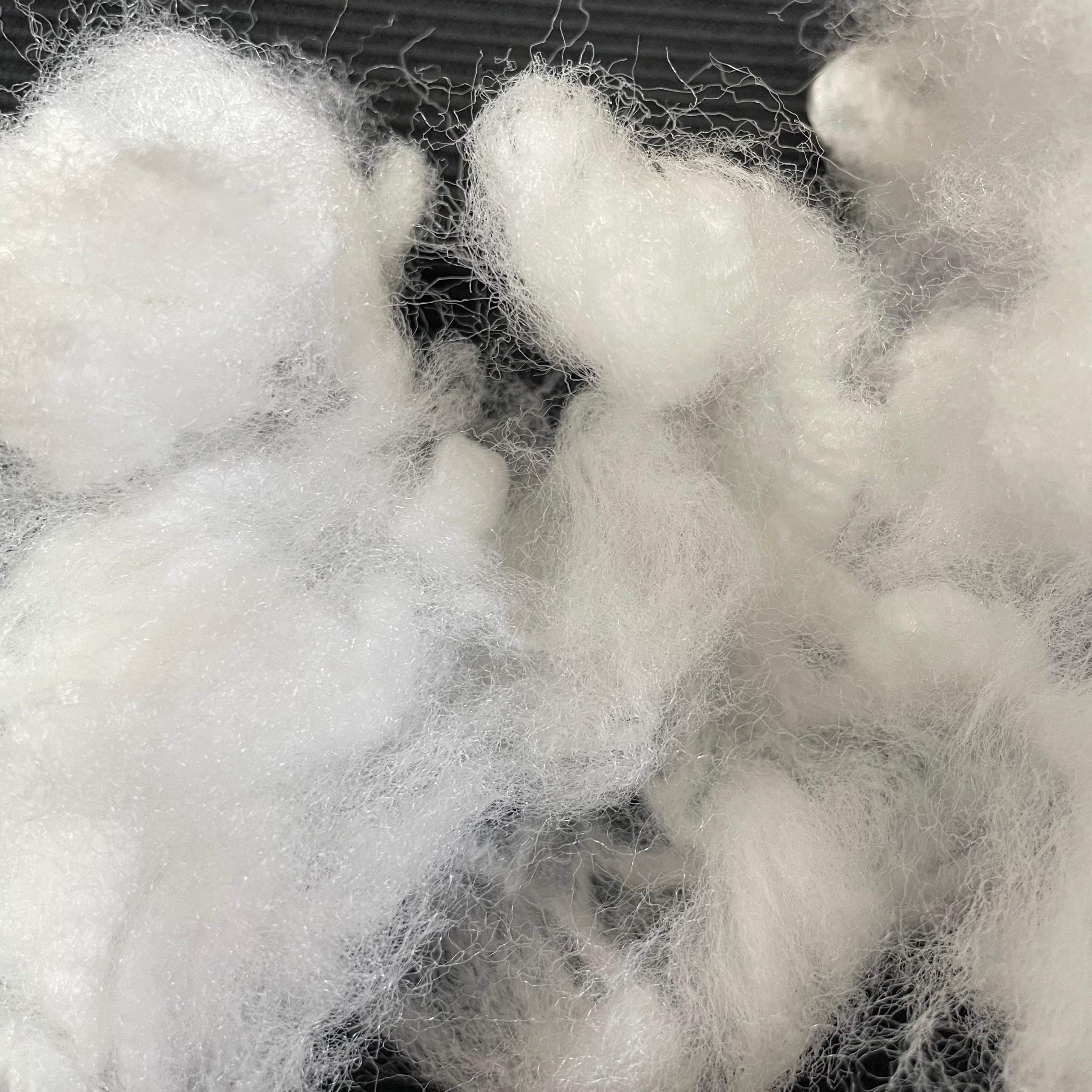 Two-dimensional virgin polyester fiber for Hard Cotton, Carpet Backing & Packaging Padding