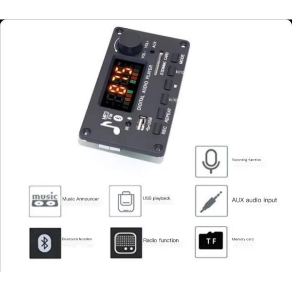 High Power BLUETOOTH Module Car Amplifier Motherboard for APE Audio Format Support