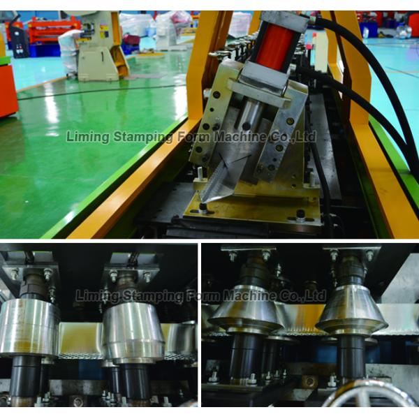 6.5x1.5m Stud And Track Roll Forming Machine , Iron Corner Bead Machine