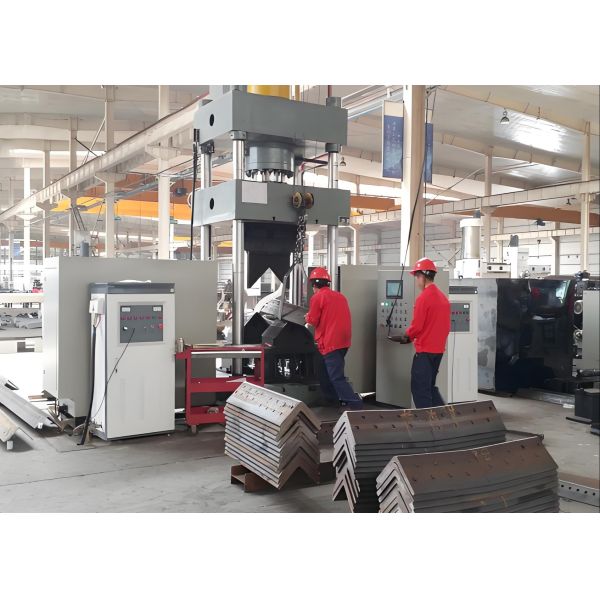 22KW Motor Power CNC Angle Steel Automatic Beading Machine With Heat Treating
