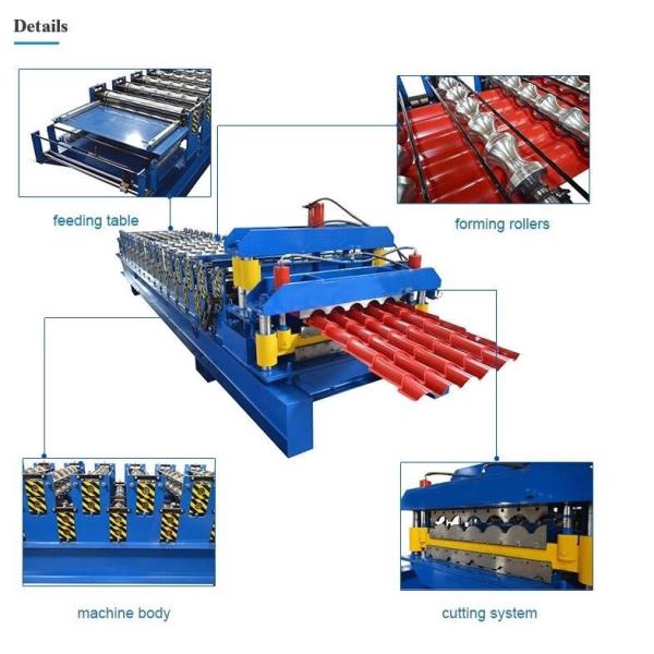 glazed forming machine Glazed Roofing Sheet Tile Roll Making Forming Machine