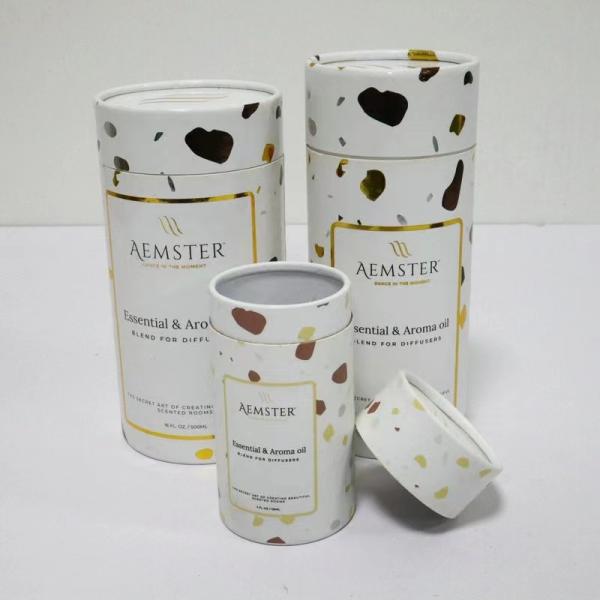 Cosmetic Paper Tube Packaging Cylindrical Shape with Customized Surface