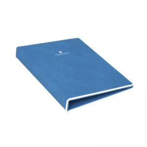 China hotel leather sets blue / white pu compedium folder  for 5-star hotel guest supply on sale