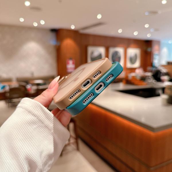 Magsafe Magnetic Phone Case Translucent Hard PC Soft Slim Shockproof