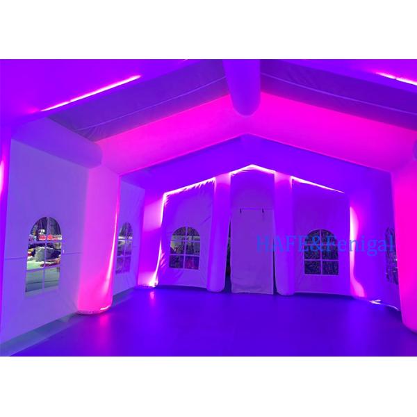 Large Inflatable Cube Tent with LED Lighting For Large Gathering Events Parties
