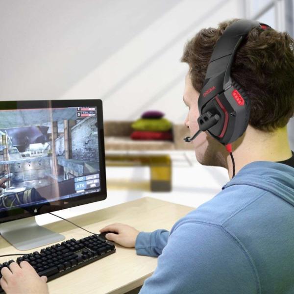 PS4 32ohm 2.2m DC5V Surround Sound Gaming Headset
