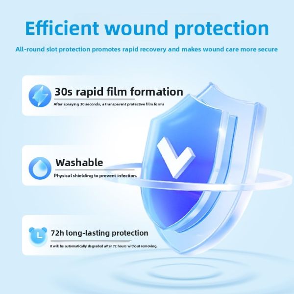 Abrasion Laceration Sterile Wound Dressing 20mL Spray Wound Dressing 30S Rapid Film