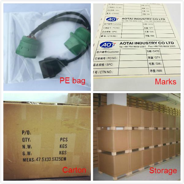 Temperature -30-80C PCB Auto Electrical Terminal Wire OBDII Right Angle Connector with Nickel Plating Gold-Plating