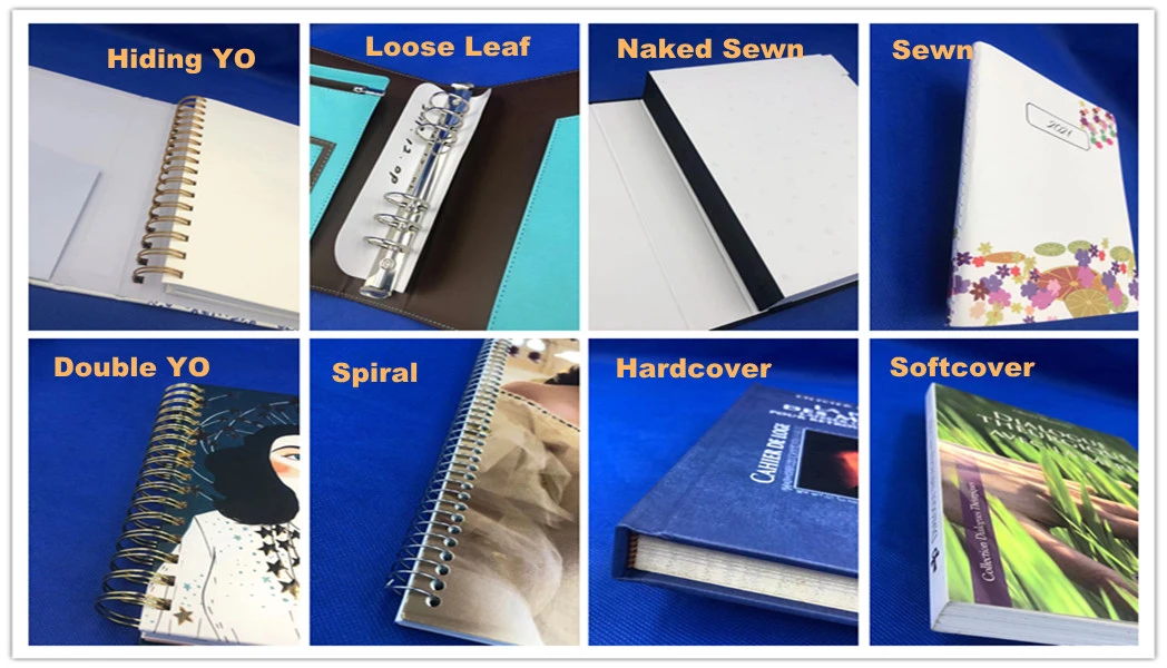 CMYK A5 Custom Planner Book Hardcover Weekly Wire O Coil Binding 157gsm