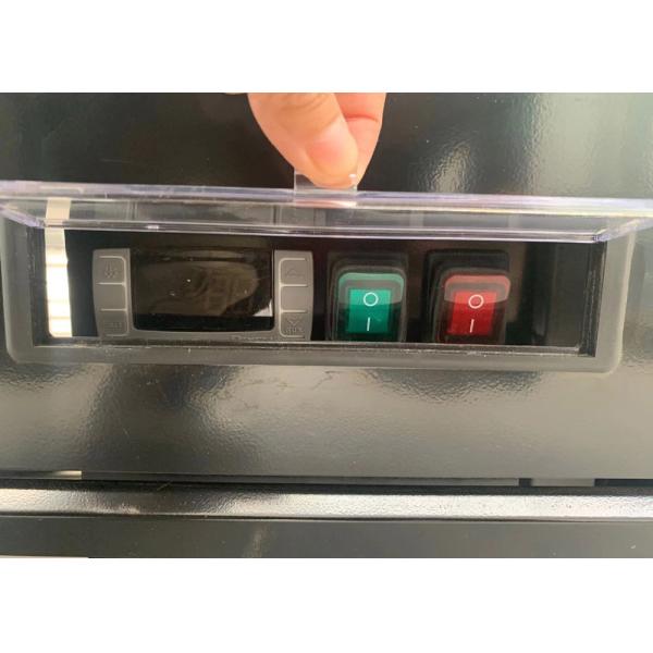 Self Contained Four Door Display Fridge Elegance Black