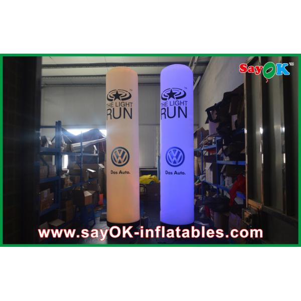 Stand Light Inflatable Christmas Decorations Printed Logo Inflatable Coloum