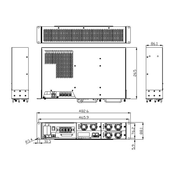 4800W Rectifier System For Telecom