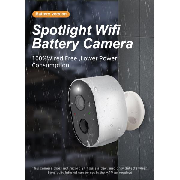 Battery HD Wifi Smart Intelligent Camera Human Motion Detection Security Full Color