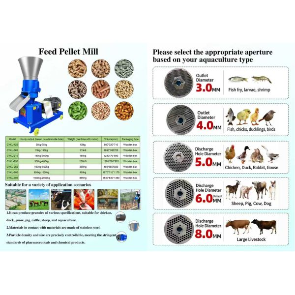 Durable Poultry Feed Pellet Press High Efficiency Feed Processing Machine