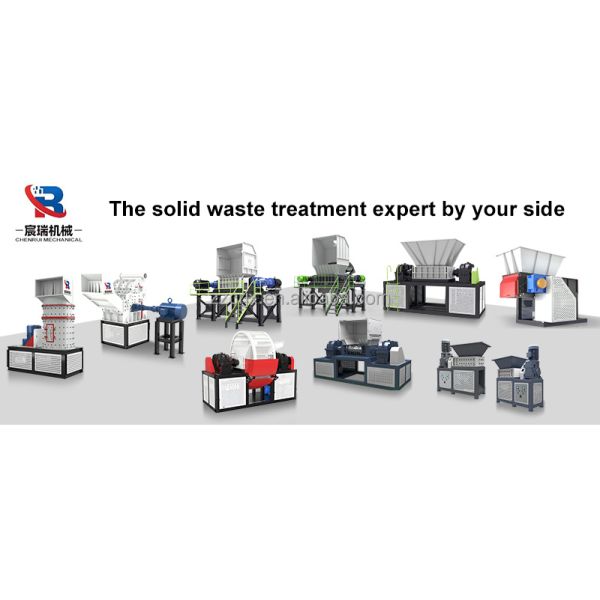 Industrial Double Shaft Shredder Machine for Solid Waste Reduction