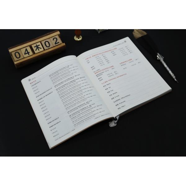 Square Shape Daily Weekly Planner Soft Cover Customized Color With Advert Pages