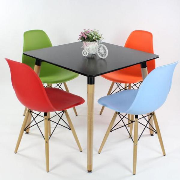 Nordic solid wood dining table and chair combination modern contracted west table household table