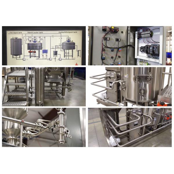 PLC Controlling Beer Fermentation Energy Saving 50BBL Industrial Brewing Equipment