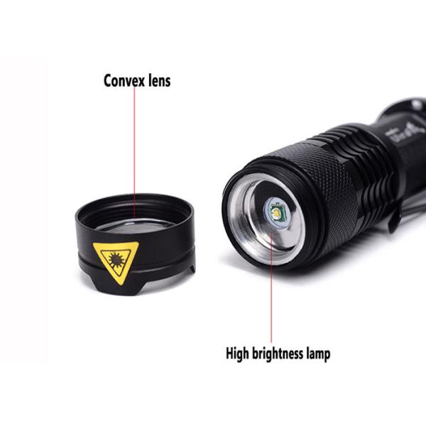 CREE XPE Q5 Zoomable MINI LED Flashlight with 3 Light Modes, Pocket LED Torch
