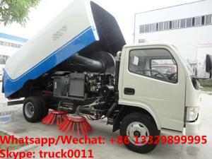 Quality HOT SALE! dongfeng 4*2 RHD smaller 95hp diesel road sweeping truck, customized dongfeng 4*2 RHD diesel street sweeper for sale