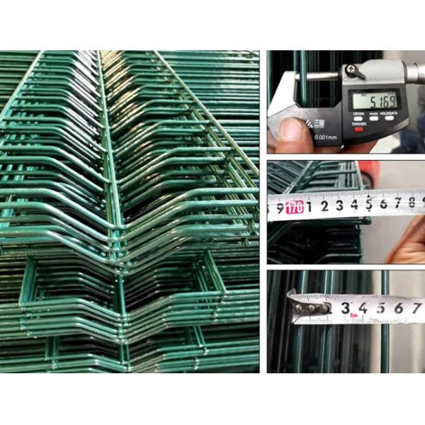 Wire Mesh Triangle Fence Panel With ISO 9001 2015 Certification 2m Height