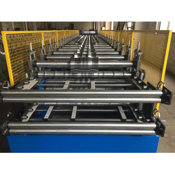 Double Layer Corrugated Sheet Roll Forming Machine With Hydraulic Station