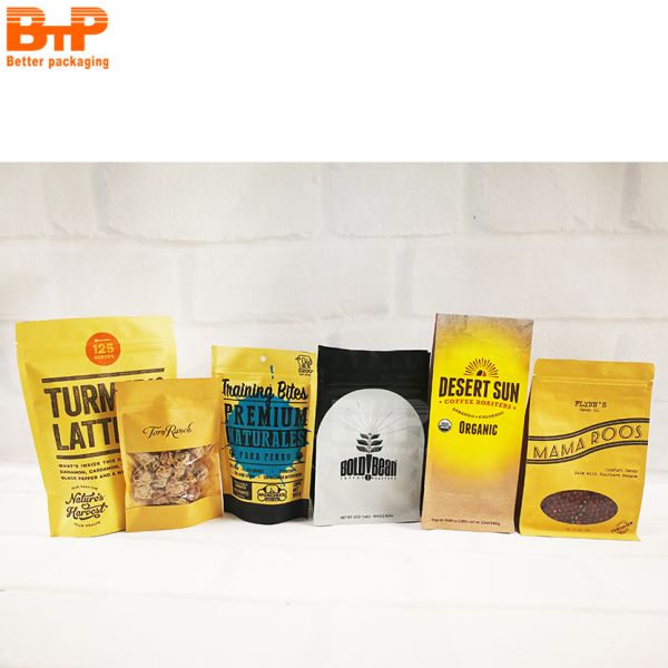 Mylar Packaging Custom Coffee Pack Repeatable Aluminum Foil Lock Matt Black Flat Bottom Coffee Bean Bag With Valve
