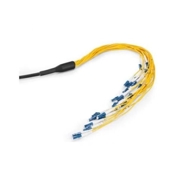 24FO Pre Terminated Multi Fiber Cables OFNP LSZH LC-LC With Pulling Socket