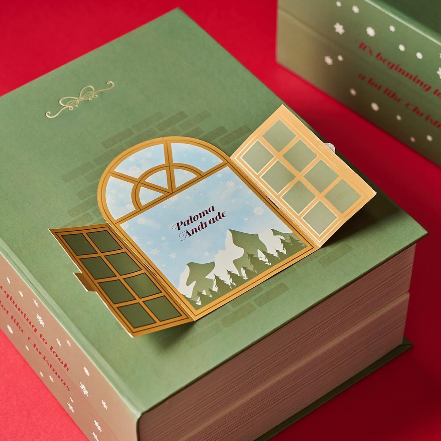 Christmas Countdown Book Advent Calendar Packaging With Small Boxes