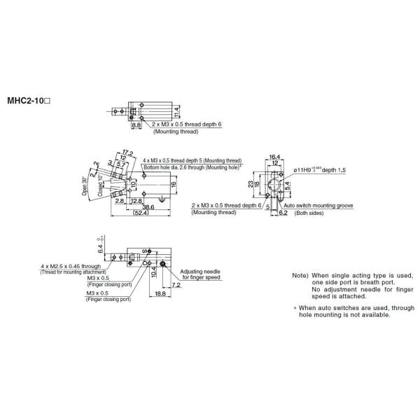Auto Switch Sus Pneumatic Air Cylinders , Solid State Smc Pneumatic Cylinder