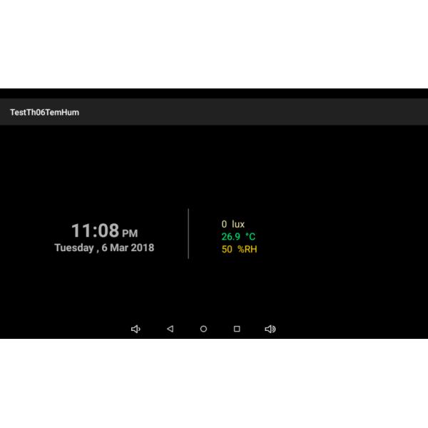 Android Rooted Tablet Touch Panel with Temperature and Humidity sensor and POE for Domotic house
