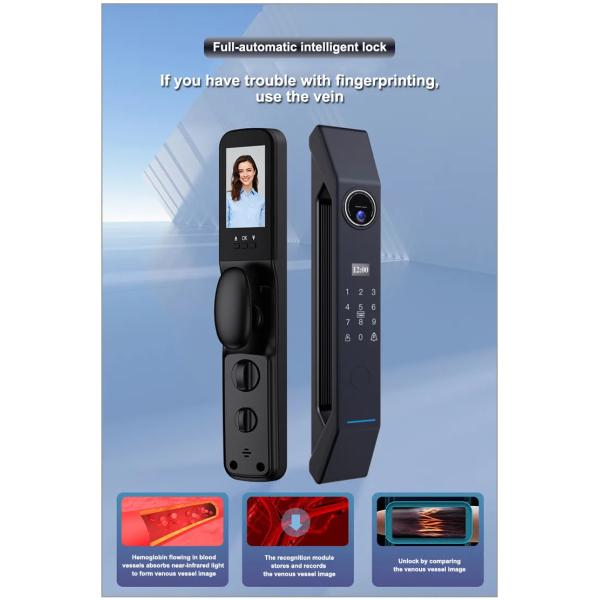 Cloud Data Storage Option end Finger Vein 3D Face Recognition Video Intercom Smart Lock