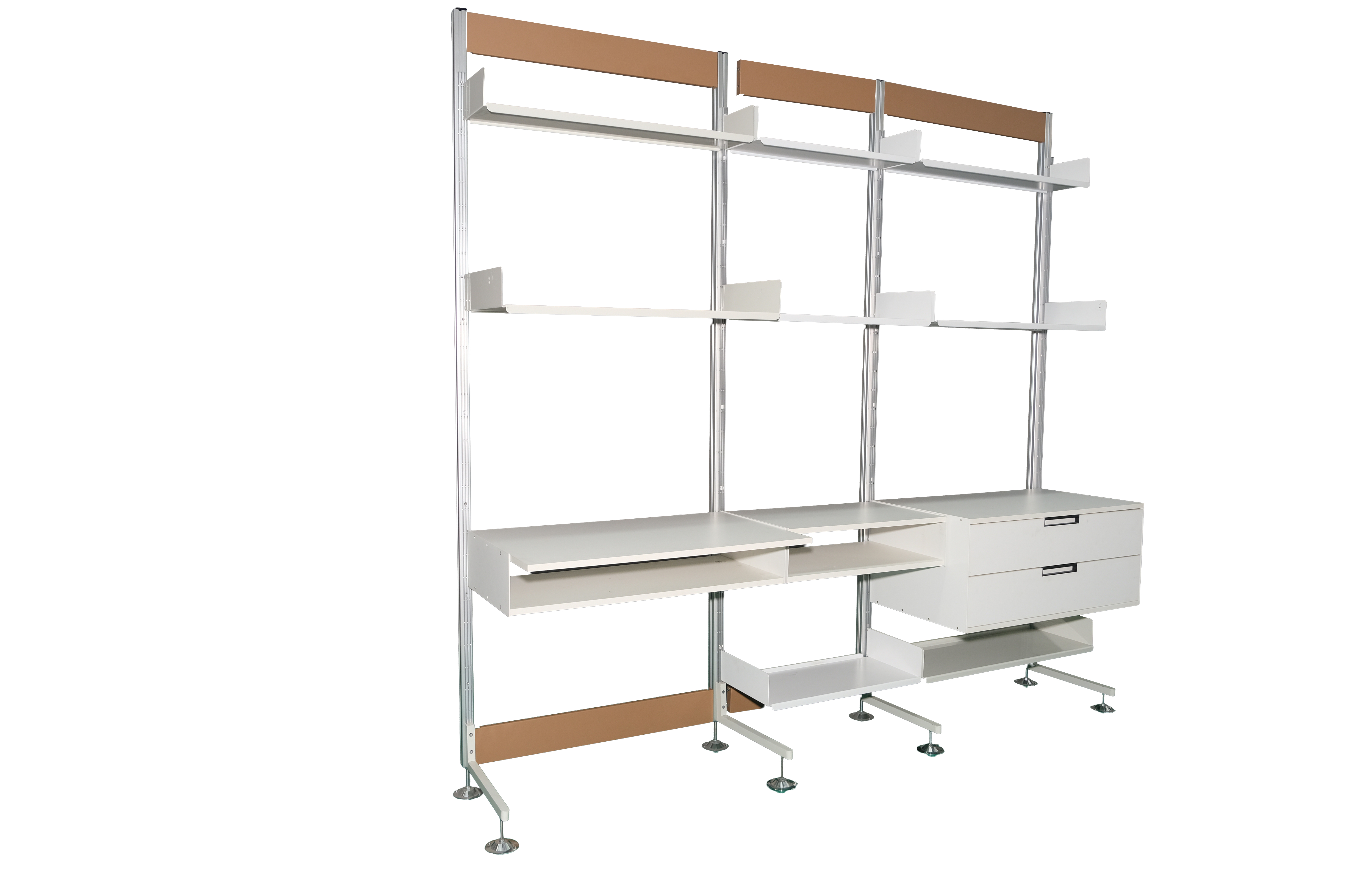 FreeFrame Series Modern Modular Storage Rack Standing Type Shelving System for Living Room Wardrobe Height Clothing Food