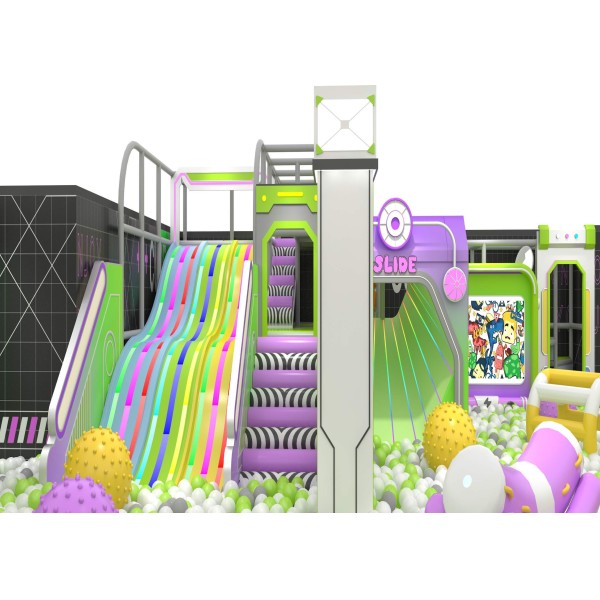Custom Macaron Indoor Soft Play System Multi Functional 360 Full Protection